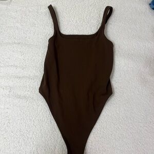BRAND NEW brown SCULPTING pacsun body suit
